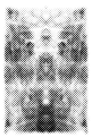 Illustration for Grunge halftone dots texture background. Spotted vector Abstract Texture - Royalty Free Image