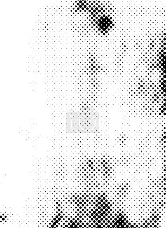 Illustration for Abstract black and white background with dots, monochrome texture. vector illustration - Royalty Free Image