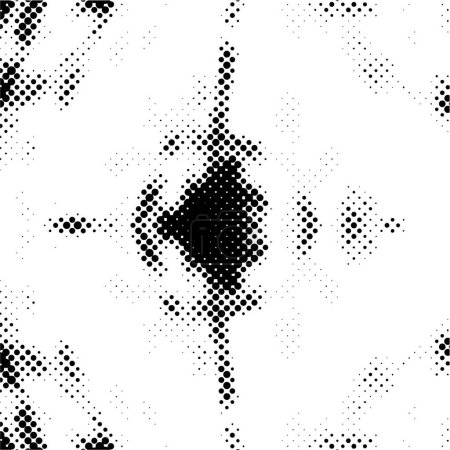 Illustration for Abstract black and white background. dots pattern. modern and grunge texture, vector illustration - Royalty Free Image
