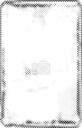 Illustration for Grunge black and white distress texture. Dotted pattern - Royalty Free Image