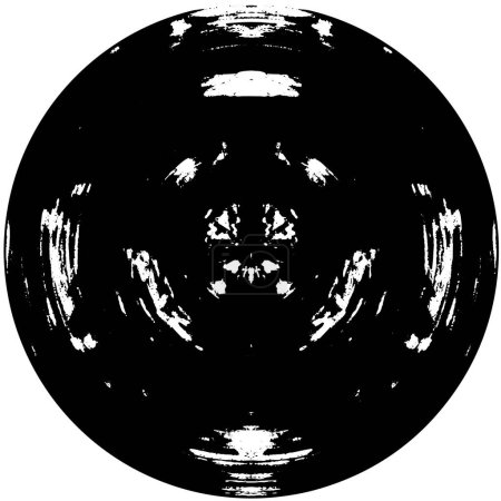 Téléchargez les illustrations : Timbre de cercle grunge noir sur fond blanc. fond abstrait, illustration vectorielle - en licence libre de droit