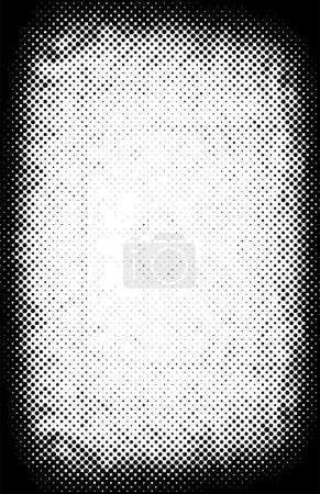Téléchargez les photos : Fond abstrait noir et blanc avec motif pointillé. Effet demi-teinte. Illustration vectorielle. - en image libre de droit