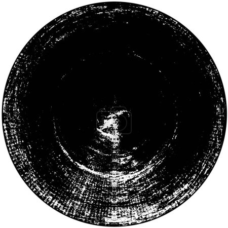 Téléchargez les illustrations : Timbre de cercle grunge noir sur fond blanc. fond abstrait, illustration vectorielle - en licence libre de droit