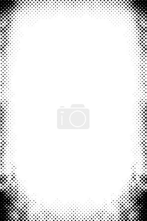 Illustration for Seamless Vector Texture in Monochrome, Ghostly Monochrome: Distress Vector Texture - Royalty Free Image