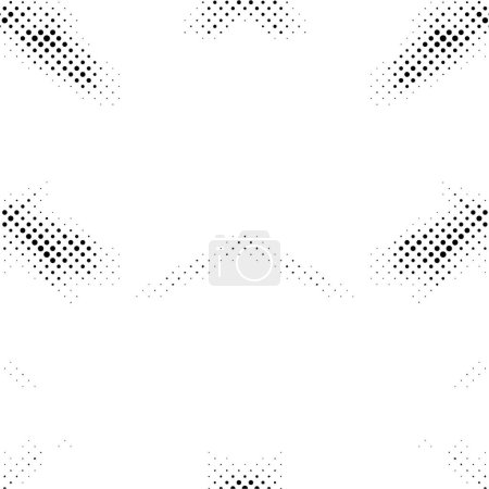 Gradient halftone dots background in pop art style. Black and white pattern texture.