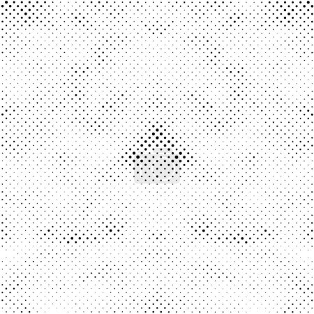 Ilustración de Fondo abstracto en blanco y negro. patrón de puntos, ilustración de vectores - Imagen libre de derechos