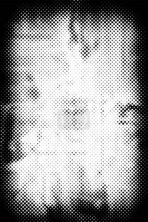 Ilustración de Grunge patrón blanco y negro. Partículas monocromáticas textura abstracta. Antecedentes de grietas, rasguños, astillas, manchas, manchas de tinta, líneas. Superficie de fondo de diseño oscuro. Elemento de impresión gris - Imagen libre de derechos