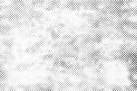 Illustration for Abstract background with dots, monochrome texture. vector illustration - Royalty Free Image