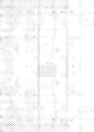 Ilustración de Grunge medio tono vector de fondo. Textura vectorial de puntos de medio tono. Gradiente medio tono puntos fondo en el estilo de arte pop. Textura de patrón blanco y negro. Fondo de angustia de impresión de tinta - Imagen libre de derechos