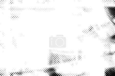 Téléchargez les illustrations : Grunge couche superposée. Fond vectoriel noir et blanc abstrait
. - en licence libre de droit