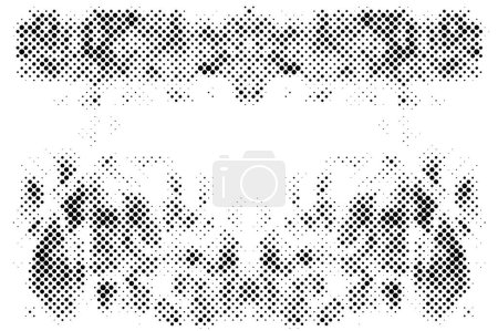 Illustration for Grunge halftone dots texture background. Spotted vector Abstract cubism Texture - Royalty Free Image