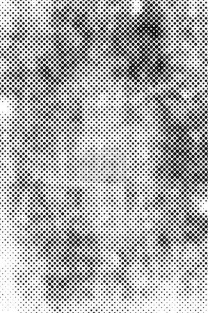 Téléchargez les illustrations : Abstract background with dots, monochrome texture. vector illustration - en licence libre de droit