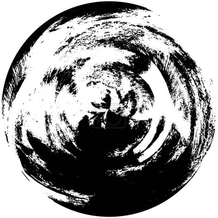 Téléchargez les illustrations : Fond abstrait. noir et blanc cercle fond géométrique - en licence libre de droit