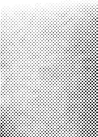 Illustration for Abstract background with dots, monochrome texture. vector illustration - Royalty Free Image