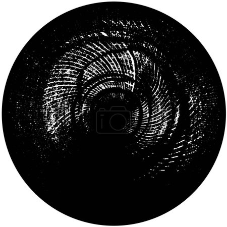 Téléchargez les illustrations : Fond abstrait. noir et blanc cercle fond géométrique - en licence libre de droit