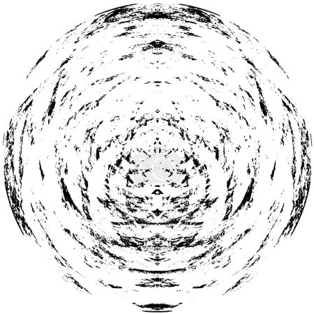 Ilustración de Fondo abstracto. textura monocromática. fondo circular blanco y negro sobre fondo blanco - Imagen libre de derechos
