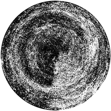Ilustración de Fondo abstracto. textura monocromática. fondo circular blanco y negro sobre fondo blanco - Imagen libre de derechos