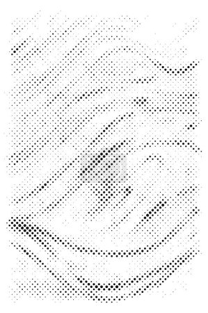 Ilustración de Grunge medio tono puntos textura fondo. Vector manchado Textura abstracta - Imagen libre de derechos