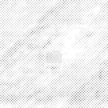 Ilustración de Textura grunge abstracta de pared punteada en blanco y negro - Imagen libre de derechos