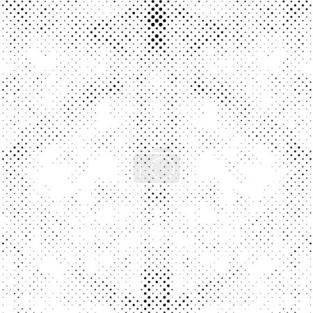Ilustración de Patrón geométrico Grunge oscuro con puntos - Imagen libre de derechos