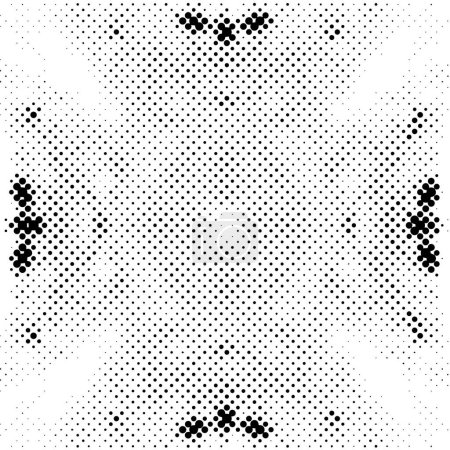 Ilustración de Textura Grunge en blanco y negro sombreado - Imagen libre de derechos