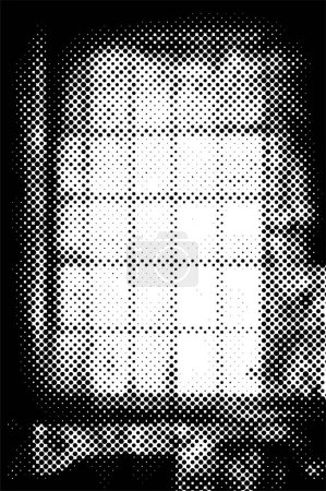 Illustration for Symmetrical geometrical black and white background - Royalty Free Image