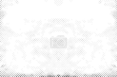 Ilustración de Mosaico blanco y negro de diferentes puntos - Imagen libre de derechos