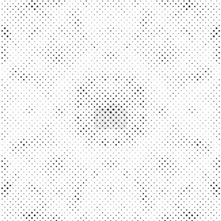 Illustration for Black and white mosaic of different dots - Royalty Free Image