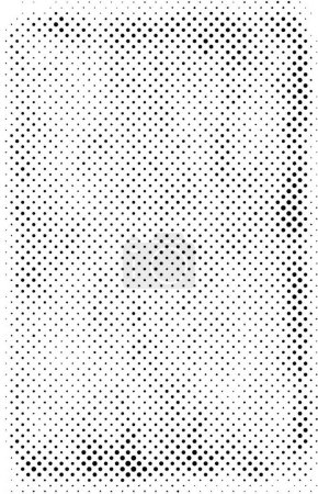 Illustration for Black and white monochrome background abstract texture with dots - Royalty Free Image