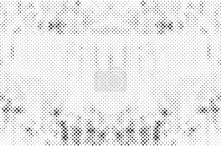 Illustration for Black and white background with dots vector illustration - Royalty Free Image