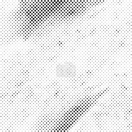 Ilustración de Fondo angustiado en textura en blanco y negro con puntos y manchas - Imagen libre de derechos
