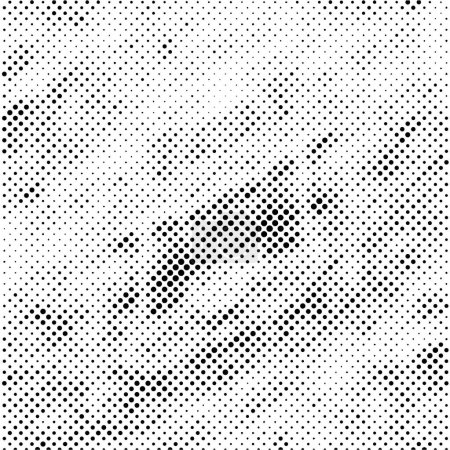 Illustration for Dappled Noir: Monochrome Distress Vector Texture - Royalty Free Image