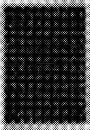 Téléchargez les illustrations : Noir applaudi : Texture vectorielle de détresse monochrome - en licence libre de droit