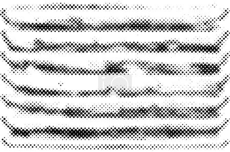 Ilustración de Textura vectorial monocromática en blanco y negro con puntos y sombras - Imagen libre de derechos