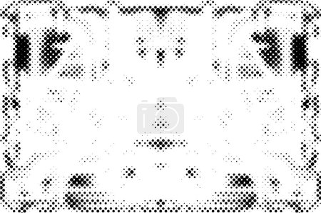 Illustration for Texture Overlay For Your Design. Black and white grunge background. vector illustrations - Royalty Free Image