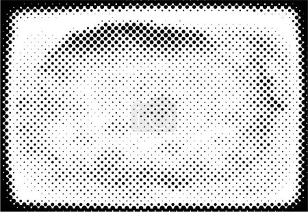 Illustration for Design template with abstract dots pattern, halftone effect - Royalty Free Image