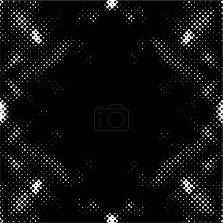 Illustration for Design template with abstract dots pattern, halftone effect - Royalty Free Image