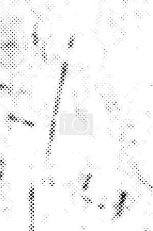 Ilustración de Efecto de medio tono grunge vectorial. Textura de puntos negros fondo abstracto. - Imagen libre de derechos