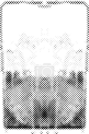 Téléchargez les illustrations : Cadre rectangulaire de petits points noirs sur fond blanc - en licence libre de droit