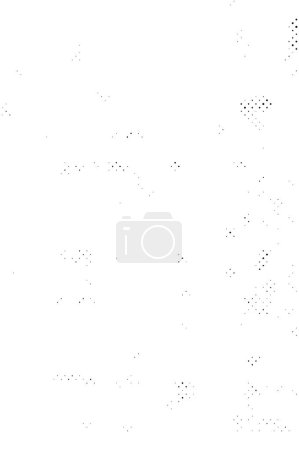 Illustration for Black and white monochrome background with weathered pattern - Royalty Free Image