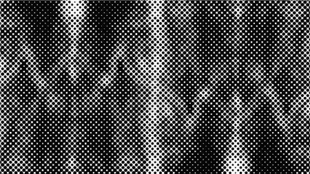 Téléchargez les illustrations : Motif abstrait demi-ton noir et blanc avec des points, illustration vectorielle - en licence libre de droit