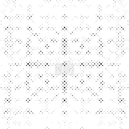 Illustration for Monochrome black and white texture. Black dots on white background. - Royalty Free Image