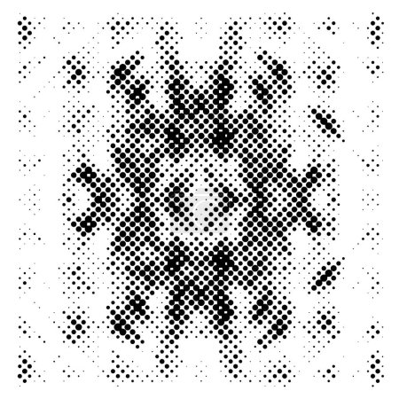 Ilustración de Textura grunge fondo punteado blanco y negro - Imagen libre de derechos
