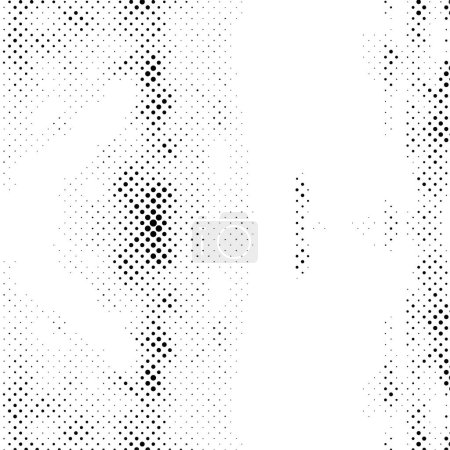 Ilustración de Fondo grunge manchado en blanco y negro. Ilustración abstracta vectorial de medio tono - Imagen libre de derechos