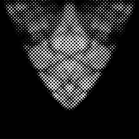 Illustration for Black and white monochrome texture with dots - Royalty Free Image