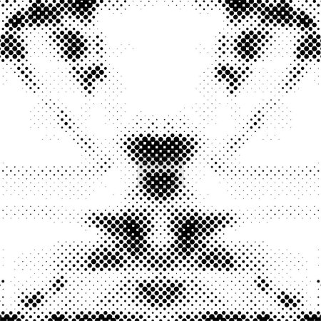 Illustration for Black and white monochrome texture with dots - Royalty Free Image
