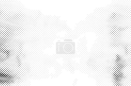 Illustration for Black and white grunge background with dots - Royalty Free Image