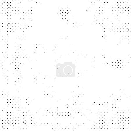 Illustration for Monochrome pattern with dots. Abstract halftone dotted background. - Royalty Free Image