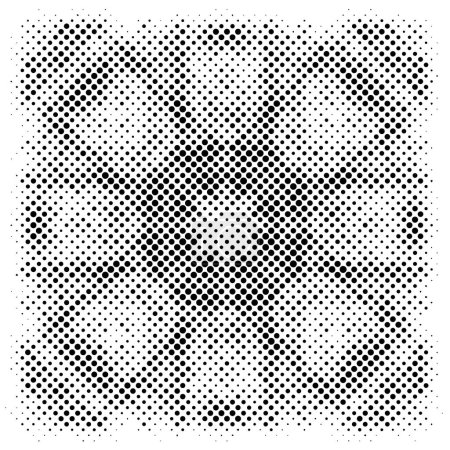 Téléchargez les illustrations : Fond noir et blanc demi-teinte. Texture monochrome à pois. - en licence libre de droit