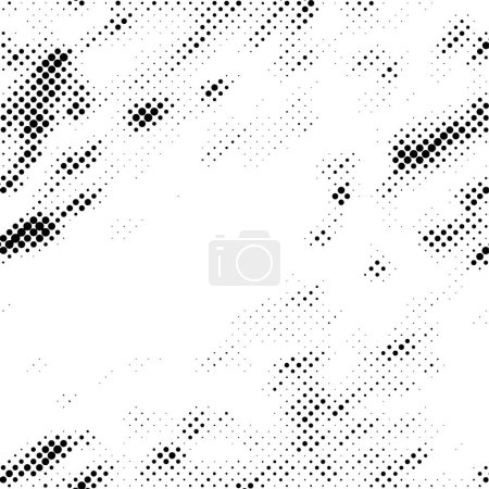 Illustration for Art abstract grunge graphic background with dots - Royalty Free Image